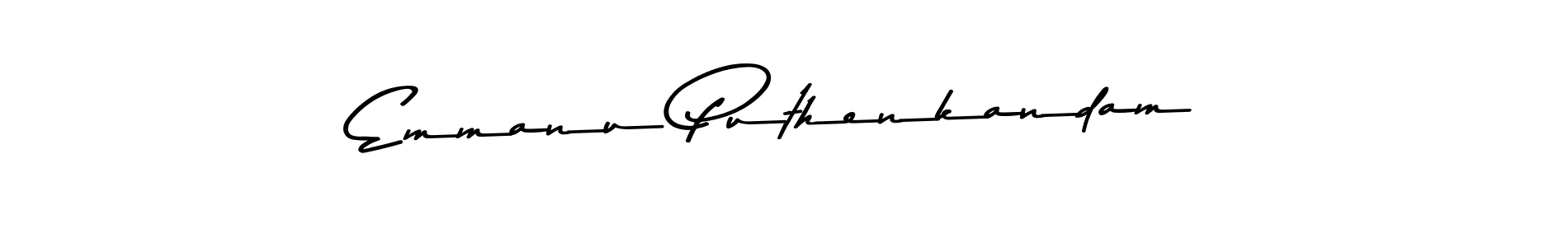 Design your own signature with our free online signature maker. With this signature software, you can create a handwritten (Asem Kandis PERSONAL USE) signature for name Emmanu Puthenkandam. Emmanu Puthenkandam signature style 9 images and pictures png