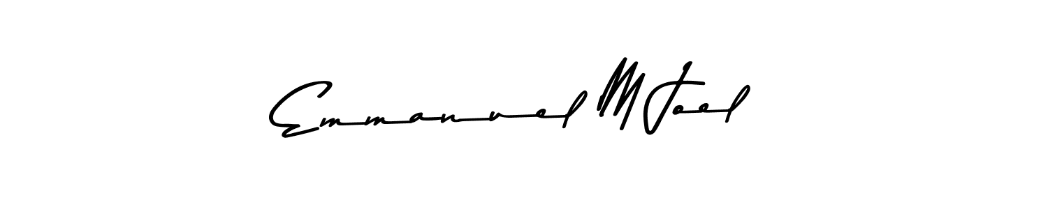 Emmanuel M Joel stylish signature style. Best Handwritten Sign (Asem Kandis PERSONAL USE) for my name. Handwritten Signature Collection Ideas for my name Emmanuel M Joel. Emmanuel M Joel signature style 9 images and pictures png