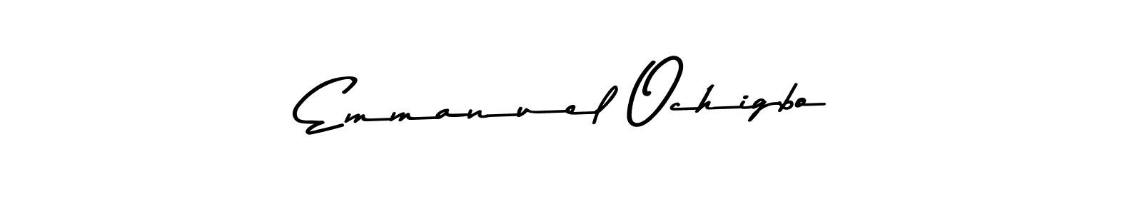 Make a beautiful signature design for name Emmanuel Ochigbo. With this signature (Asem Kandis PERSONAL USE) style, you can create a handwritten signature for free. Emmanuel Ochigbo signature style 9 images and pictures png