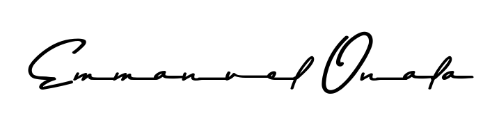 Master the art of signing with Emmanuel Onala written in fluent Asem Kandis PERSONAL USE script. A great template to practice and refine your handwriting. Emmanuel Onala signature style 9 images and pictures png