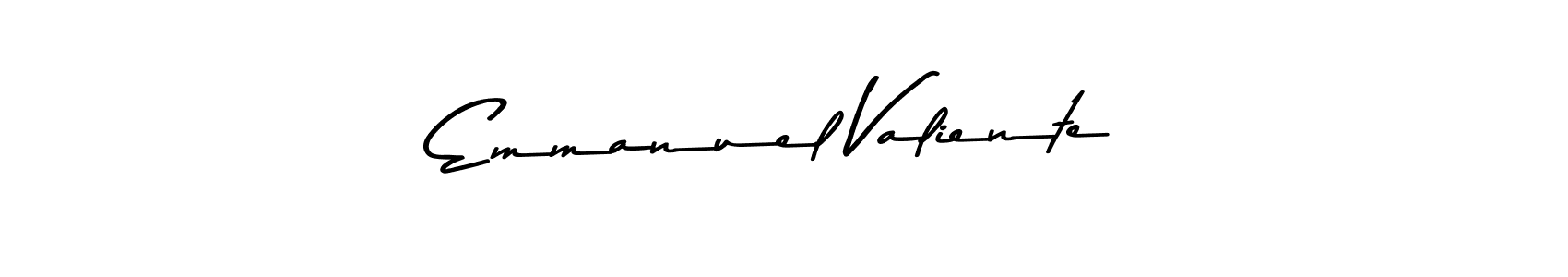 How to make Emmanuel Valiente name signature. Use Asem Kandis PERSONAL USE style for creating short signs online. This is the latest handwritten sign. Emmanuel Valiente signature style 9 images and pictures png