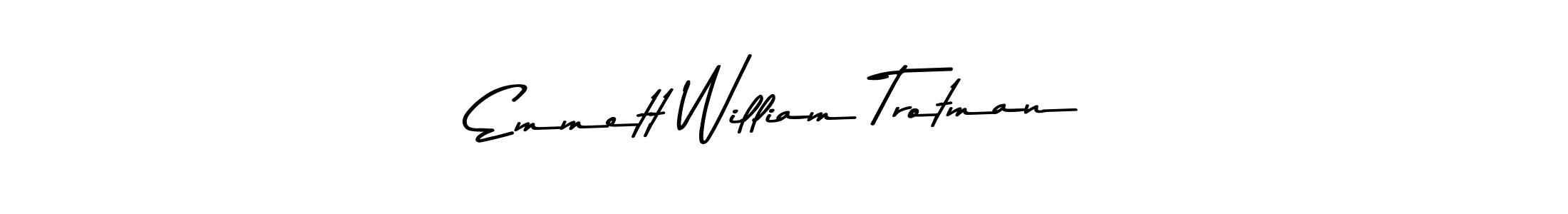 Also You can easily find your signature by using the search form. We will create Emmett William Trotman name handwritten signature images for you free of cost using Asem Kandis PERSONAL USE sign style. Emmett William Trotman signature style 9 images and pictures png