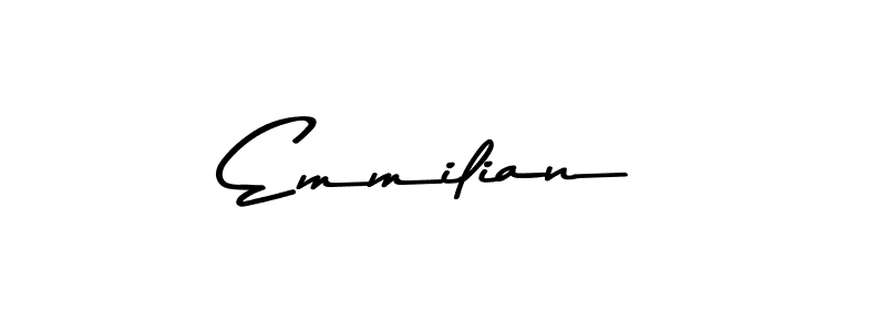 Make a beautiful signature design for name Emmilian. With this signature (Asem Kandis PERSONAL USE) style, you can create a handwritten signature for free. Emmilian signature style 9 images and pictures png