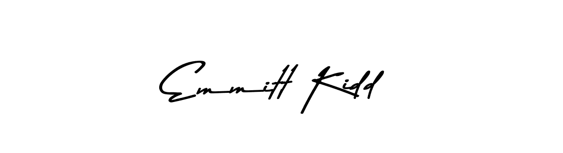 How to make Emmitt Kidd name signature. Use Asem Kandis PERSONAL USE style for creating short signs online. This is the latest handwritten sign. Emmitt Kidd signature style 9 images and pictures png