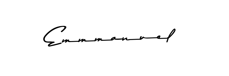 How to make Emmmanuel name signature. Use Asem Kandis PERSONAL USE style for creating short signs online. This is the latest handwritten sign. Emmmanuel signature style 9 images and pictures png