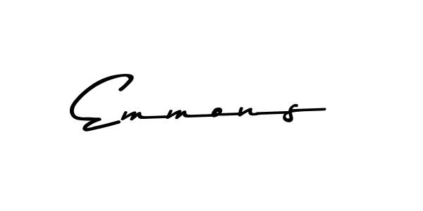 How to make Emmons name signature. Use Asem Kandis PERSONAL USE style for creating short signs online. This is the latest handwritten sign. Emmons signature style 9 images and pictures png