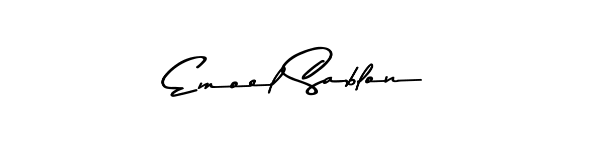 Design your own signature with our free online signature maker. With this signature software, you can create a handwritten (Asem Kandis PERSONAL USE) signature for name Emoel Sablon. Emoel Sablon signature style 9 images and pictures png