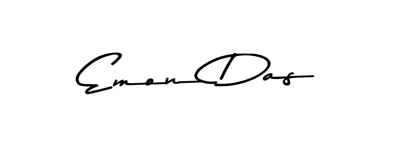 How to make Emon Das name signature. Use Asem Kandis PERSONAL USE style for creating short signs online. This is the latest handwritten sign. Emon Das signature style 9 images and pictures png