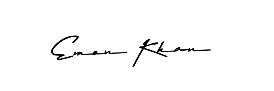 You should practise on your own different ways (Asem Kandis PERSONAL USE) to write your name (Emon Khan) in signature. don't let someone else do it for you. Emon Khan signature style 9 images and pictures png