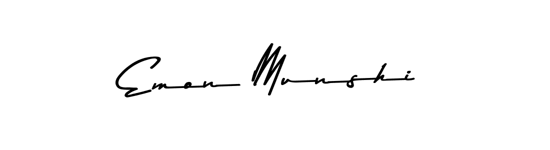 Create a beautiful signature design for name Emon Munshi. With this signature (Asem Kandis PERSONAL USE) fonts, you can make a handwritten signature for free. Emon Munshi signature style 9 images and pictures png