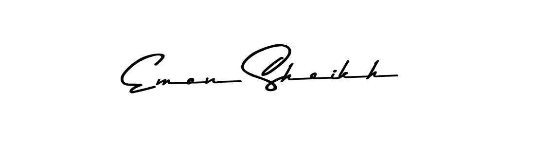 This is the best signature style for the Emon Sheikh name. Also you like these signature font (Asem Kandis PERSONAL USE). Mix name signature. Emon Sheikh signature style 9 images and pictures png