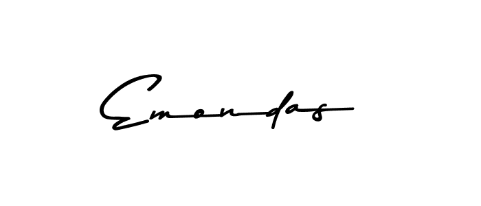 Also we have Emondas name is the best signature style. Create professional handwritten signature collection using Asem Kandis PERSONAL USE autograph style. Emondas signature style 9 images and pictures png