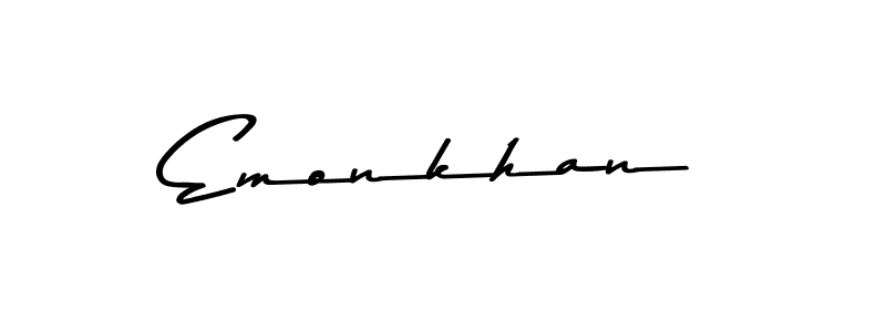 Here are the top 10 professional signature styles for the name Emonkhan. These are the best autograph styles you can use for your name. Emonkhan signature style 9 images and pictures png
