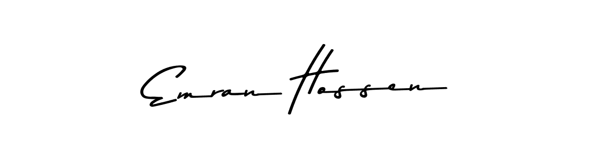 Use a signature maker to create a handwritten signature online. With this signature software, you can design (Asem Kandis PERSONAL USE) your own signature for name Emran Hossen. Emran Hossen signature style 9 images and pictures png