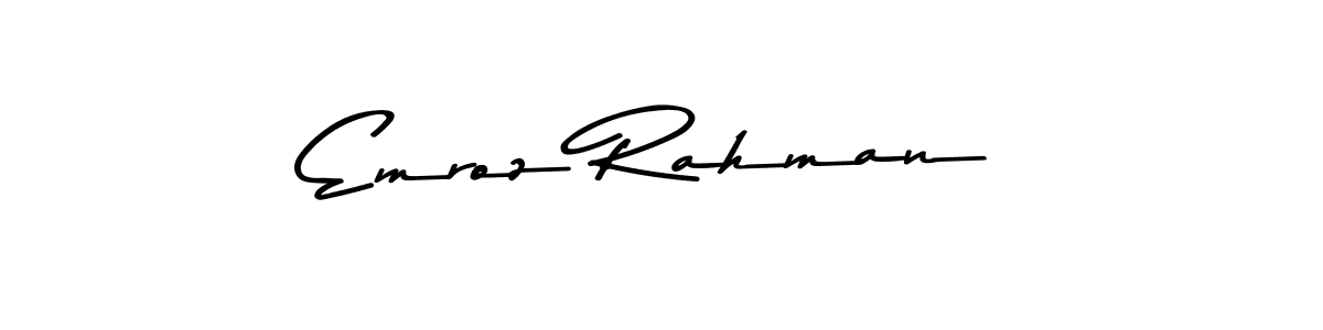 if you are searching for the best signature style for your name Emroz Rahman. so please give up your signature search. here we have designed multiple signature styles  using Asem Kandis PERSONAL USE. Emroz Rahman signature style 9 images and pictures png