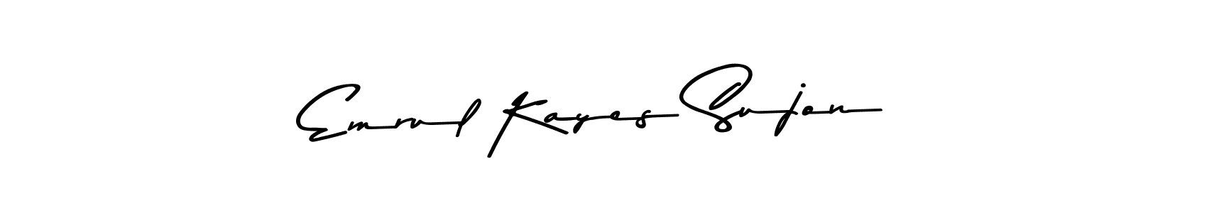 Design your own signature with our free online signature maker. With this signature software, you can create a handwritten (Asem Kandis PERSONAL USE) signature for name Emrul Kayes Sujon. Emrul Kayes Sujon signature style 9 images and pictures png