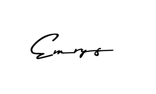 How to Draw Emrys signature style? Asem Kandis PERSONAL USE is a latest design signature styles for name Emrys. Emrys signature style 9 images and pictures png