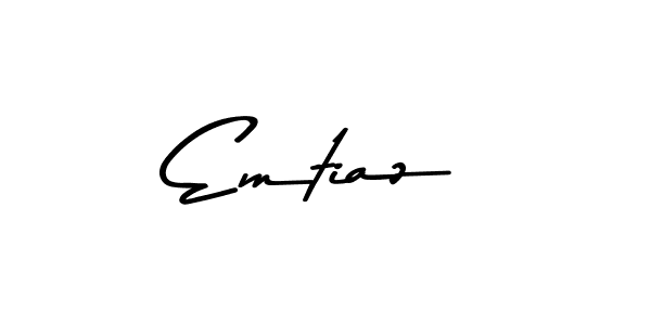 Use a signature maker to create a handwritten signature online. With this signature software, you can design (Asem Kandis PERSONAL USE) your own signature for name Emtiaz. Emtiaz signature style 9 images and pictures png