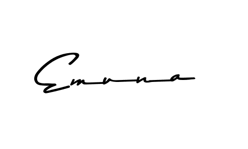 Also we have Emuna name is the best signature style. Create professional handwritten signature collection using Asem Kandis PERSONAL USE autograph style. Emuna signature style 9 images and pictures png