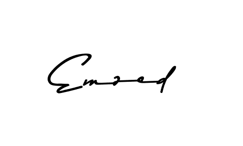 Create a beautiful signature design for name Emzed. With this signature (Asem Kandis PERSONAL USE) fonts, you can make a handwritten signature for free. Emzed signature style 9 images and pictures png