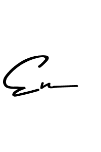 Make a beautiful signature design for name En. With this signature (Asem Kandis PERSONAL USE) style, you can create a handwritten signature for free. En signature style 9 images and pictures png