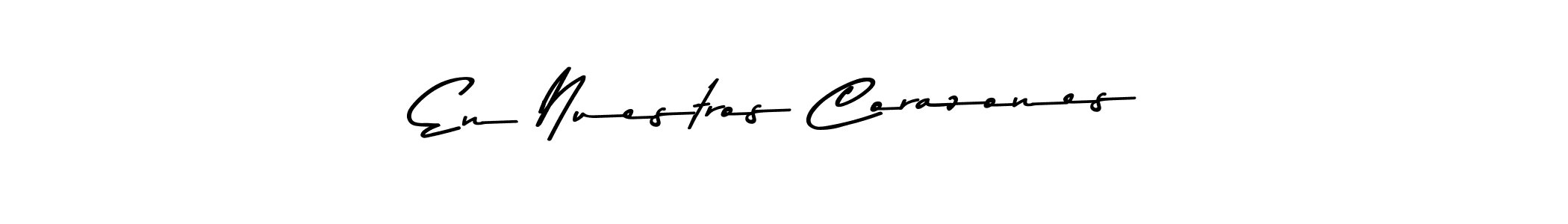 Use a signature maker to create a handwritten signature online. With this signature software, you can design (Asem Kandis PERSONAL USE) your own signature for name En Nuestros Corazones. En Nuestros Corazones signature style 9 images and pictures png