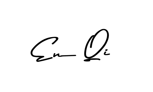 En Qi stylish signature style. Best Handwritten Sign (Asem Kandis PERSONAL USE) for my name. Handwritten Signature Collection Ideas for my name En Qi. En Qi signature style 9 images and pictures png