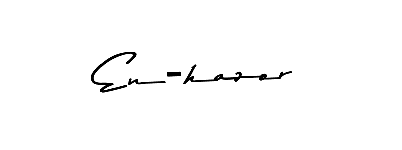 Create a beautiful signature design for name En-hazor. With this signature (Asem Kandis PERSONAL USE) fonts, you can make a handwritten signature for free. En-hazor signature style 9 images and pictures png