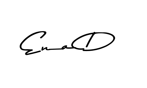 Use a signature maker to create a handwritten signature online. With this signature software, you can design (Asem Kandis PERSONAL USE) your own signature for name Ena D. Ena D signature style 9 images and pictures png