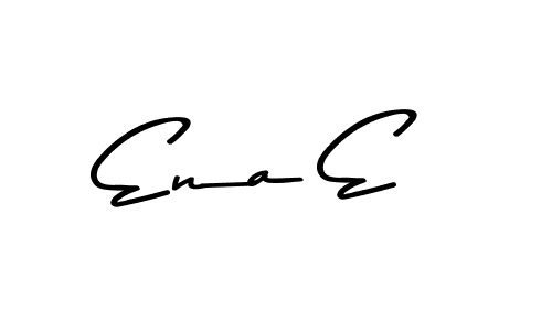 Asem Kandis PERSONAL USE is a professional signature style that is perfect for those who want to add a touch of class to their signature. It is also a great choice for those who want to make their signature more unique. Get Ena E name to fancy signature for free. Ena E signature style 9 images and pictures png