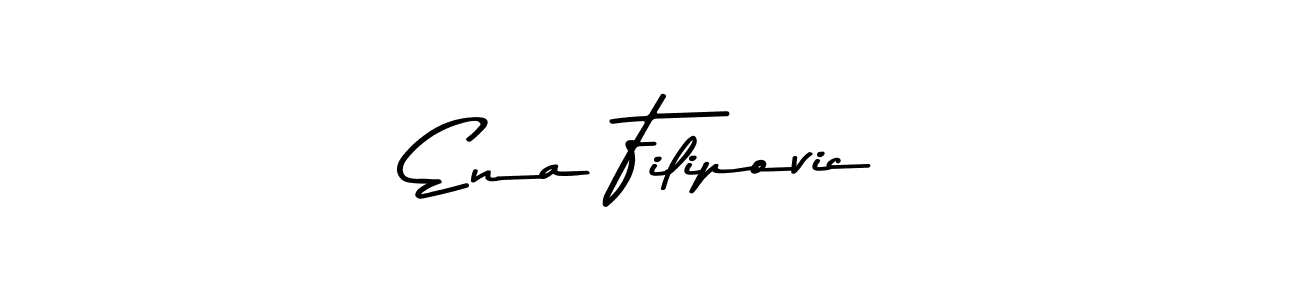 How to make Ena Filipovic name signature. Use Asem Kandis PERSONAL USE style for creating short signs online. This is the latest handwritten sign. Ena Filipovic signature style 9 images and pictures png