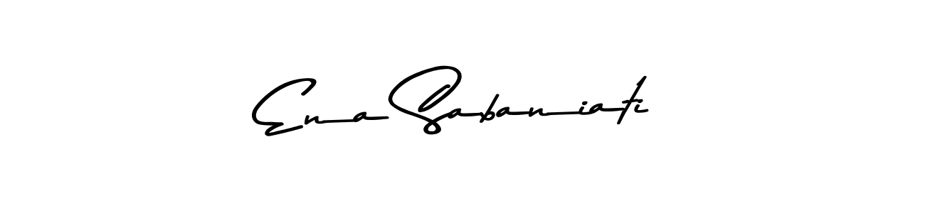 Ena Sabaniati stylish signature style. Best Handwritten Sign (Asem Kandis PERSONAL USE) for my name. Handwritten Signature Collection Ideas for my name Ena Sabaniati. Ena Sabaniati signature style 9 images and pictures png