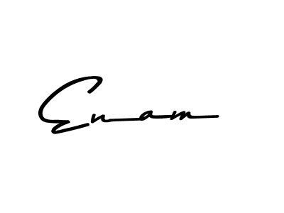 Design your own signature with our free online signature maker. With this signature software, you can create a handwritten (Asem Kandis PERSONAL USE) signature for name Enam. Enam signature style 9 images and pictures png