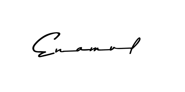 Create a beautiful signature design for name Enamul. With this signature (Asem Kandis PERSONAL USE) fonts, you can make a handwritten signature for free. Enamul signature style 9 images and pictures png