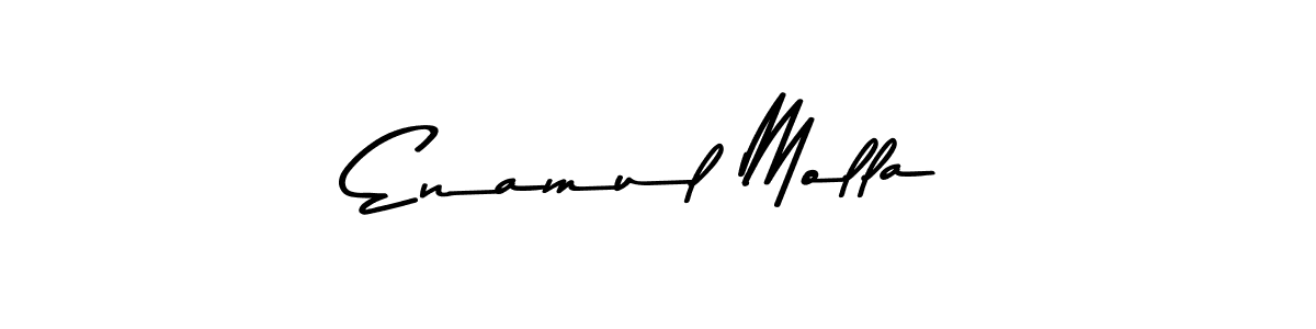 The best way (Asem Kandis PERSONAL USE) to make a short signature is to pick only two or three words in your name. The name Enamul Molla include a total of six letters. For converting this name. Enamul Molla signature style 9 images and pictures png