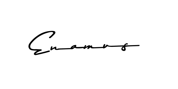 How to make Enamus name signature. Use Asem Kandis PERSONAL USE style for creating short signs online. This is the latest handwritten sign. Enamus signature style 9 images and pictures png