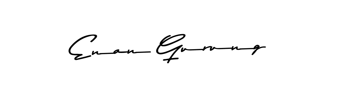 Use a signature maker to create a handwritten signature online. With this signature software, you can design (Asem Kandis PERSONAL USE) your own signature for name Enan Gurung. Enan Gurung signature style 9 images and pictures png