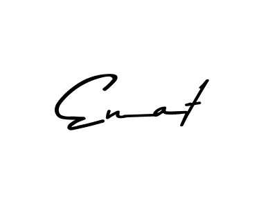 Use a signature maker to create a handwritten signature online. With this signature software, you can design (Asem Kandis PERSONAL USE) your own signature for name Enat. Enat signature style 9 images and pictures png