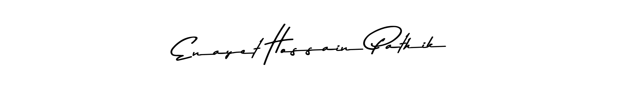 How to make Enayet Hossain Pathik name signature. Use Asem Kandis PERSONAL USE style for creating short signs online. This is the latest handwritten sign. Enayet Hossain Pathik signature style 9 images and pictures png