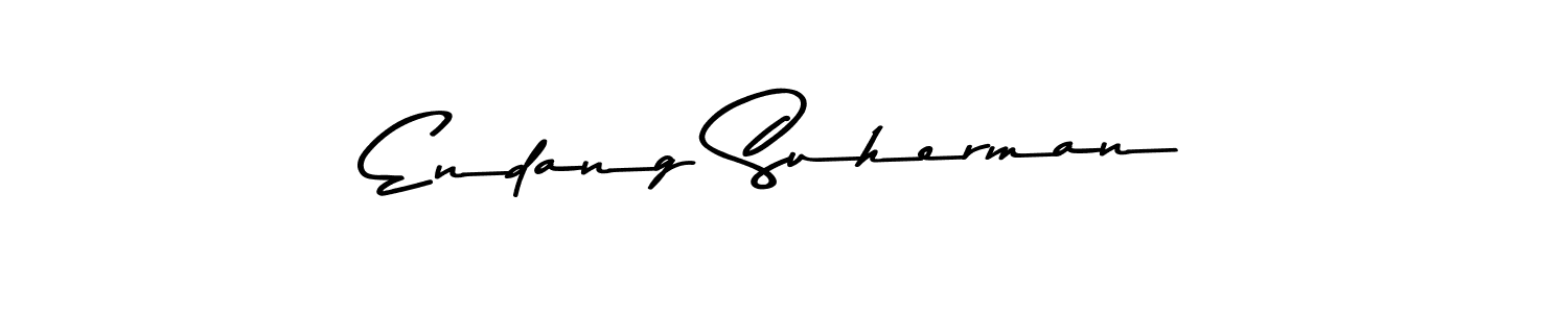 How to make Endang Suherman name signature. Use Asem Kandis PERSONAL USE style for creating short signs online. This is the latest handwritten sign. Endang Suherman signature style 9 images and pictures png