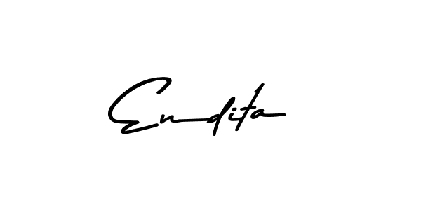 Make a beautiful signature design for name Endita. With this signature (Asem Kandis PERSONAL USE) style, you can create a handwritten signature for free. Endita signature style 9 images and pictures png