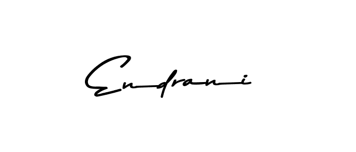 Make a beautiful signature design for name Endrani. With this signature (Asem Kandis PERSONAL USE) style, you can create a handwritten signature for free. Endrani signature style 9 images and pictures png