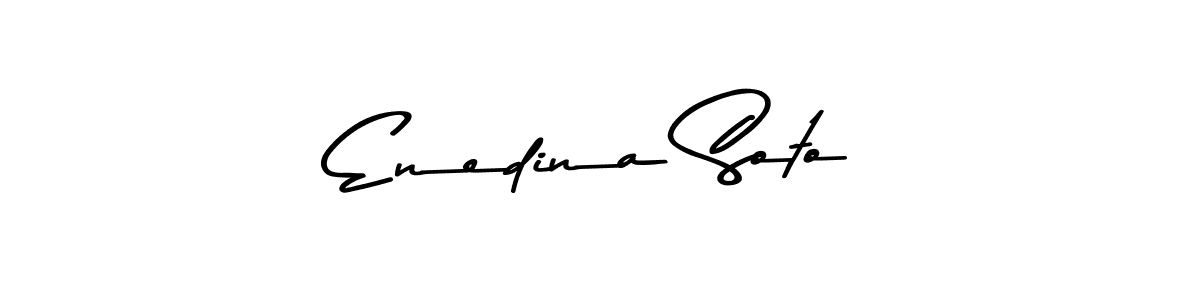 Use a signature maker to create a handwritten signature online. With this signature software, you can design (Asem Kandis PERSONAL USE) your own signature for name Enedina Soto. Enedina Soto signature style 9 images and pictures png