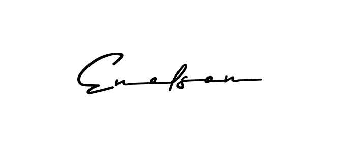 if you are searching for the best signature style for your name Enelson. so please give up your signature search. here we have designed multiple signature styles  using Asem Kandis PERSONAL USE. Enelson signature style 9 images and pictures png