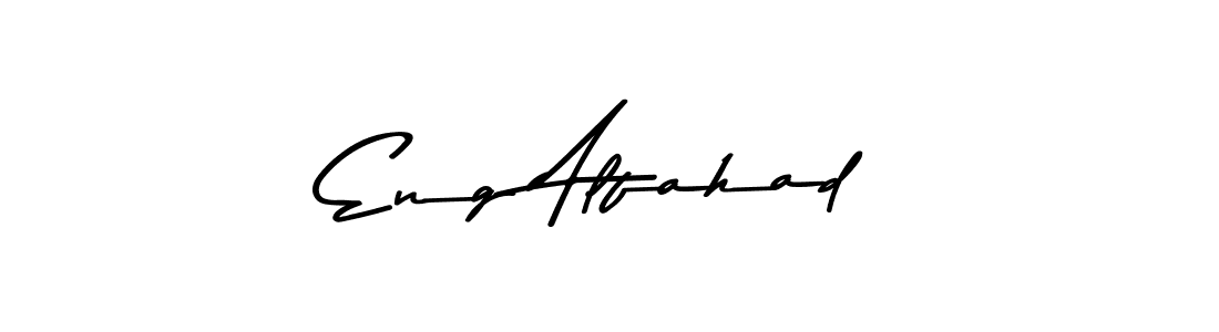 How to make Eng Alfahad name signature. Use Asem Kandis PERSONAL USE style for creating short signs online. This is the latest handwritten sign. Eng Alfahad signature style 9 images and pictures png