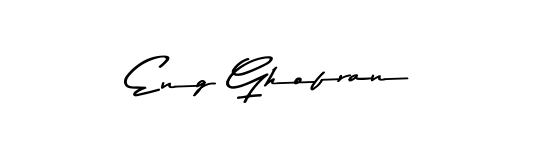 Design your own signature with our free online signature maker. With this signature software, you can create a handwritten (Asem Kandis PERSONAL USE) signature for name Eng Ghofran. Eng Ghofran signature style 9 images and pictures png