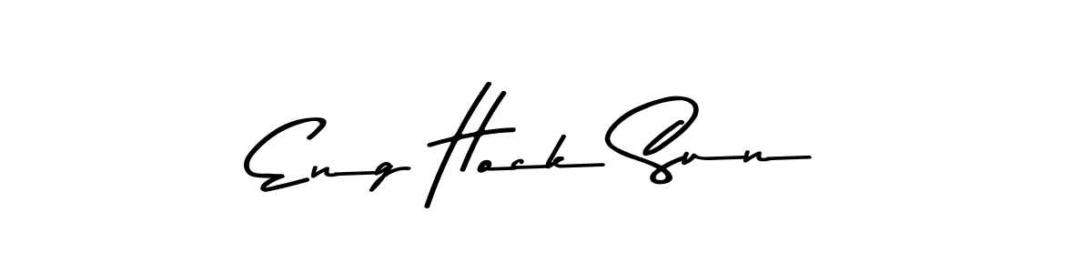 Eng Hock Sun stylish signature style. Best Handwritten Sign (Asem Kandis PERSONAL USE) for my name. Handwritten Signature Collection Ideas for my name Eng Hock Sun. Eng Hock Sun signature style 9 images and pictures png