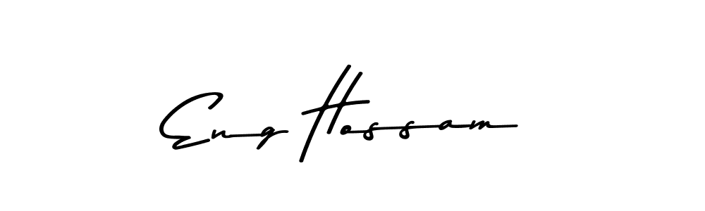 Make a beautiful signature design for name Eng Hossam. With this signature (Asem Kandis PERSONAL USE) style, you can create a handwritten signature for free. Eng Hossam signature style 9 images and pictures png