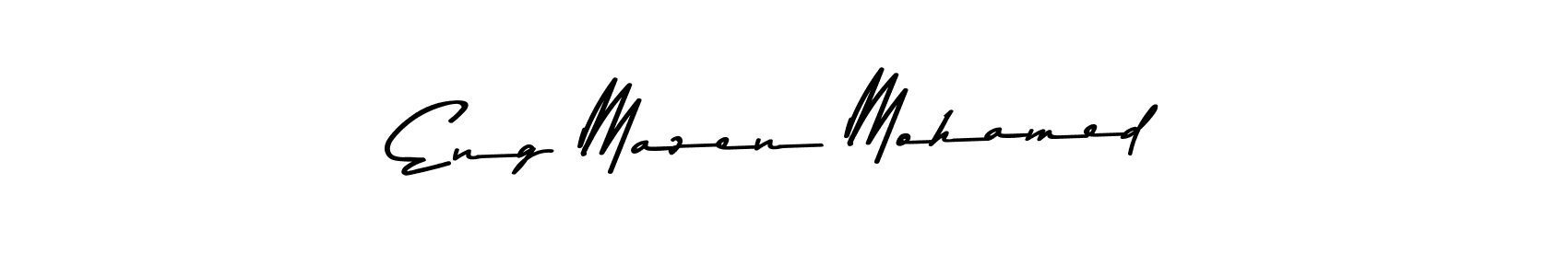 Design your own signature with our free online signature maker. With this signature software, you can create a handwritten (Asem Kandis PERSONAL USE) signature for name Eng Mazen Mohamed. Eng Mazen Mohamed signature style 9 images and pictures png