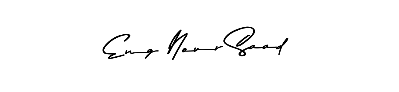 Make a beautiful signature design for name Eng Nour Saad. Use this online signature maker to create a handwritten signature for free. Eng Nour Saad signature style 9 images and pictures png